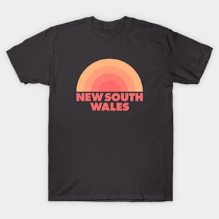 New South Wales Australia Retro Orange T-Shirt